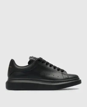 Alexander McQueen Black leather sneakers with logo