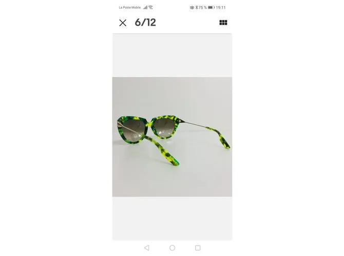 Alexander Mcqueen Gafas de sol Verde claro 