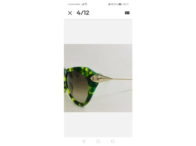 Alexander Mcqueen Gafas de sol Verde claro 