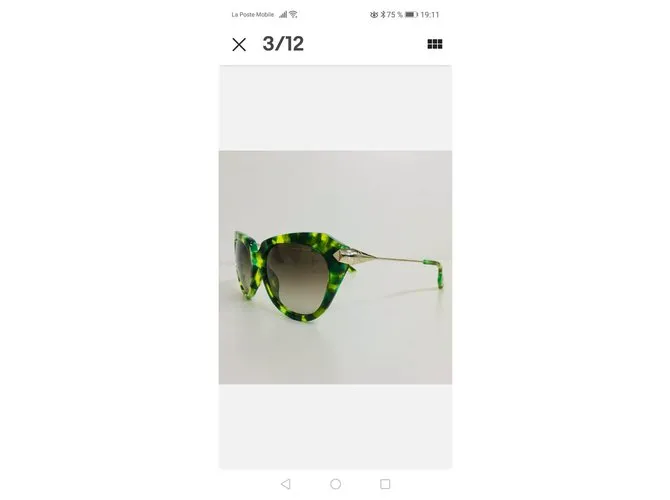 Alexander Mcqueen Gafas de sol Verde claro 