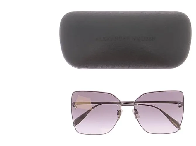 ALEXANDER MCQUEEN Gafas T. Metal Gris 