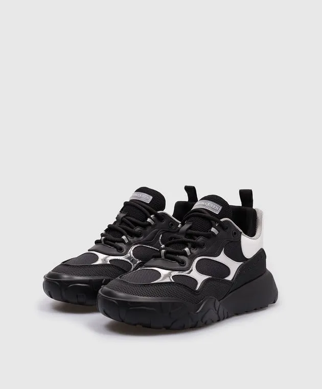 Alexander McQueen NCE logo combo sneakers in black