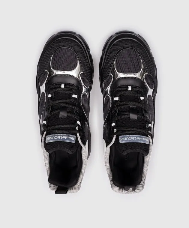 Alexander McQueen NCE logo combo sneakers in black