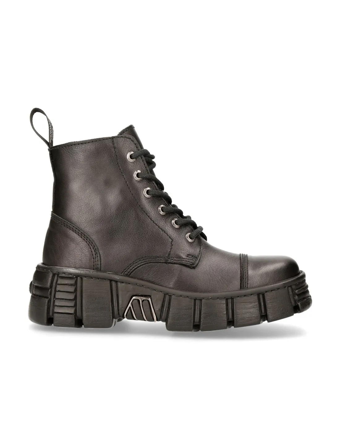 ANKLE BOOT BLACK TOWER WITH LACES M-WALL005-C18