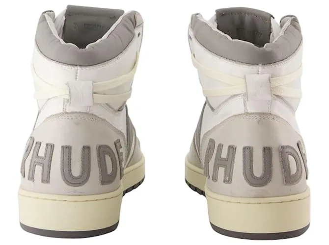 Autre Marque Rhecess Hi Sneakers - Rhude - Cuero - Blanco/Gris 