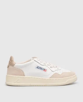 AUTRY White leather sneakers with logo