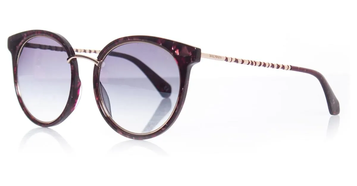 Balmain Balmaın, Gafas de sol rojas de gran tamaño. 