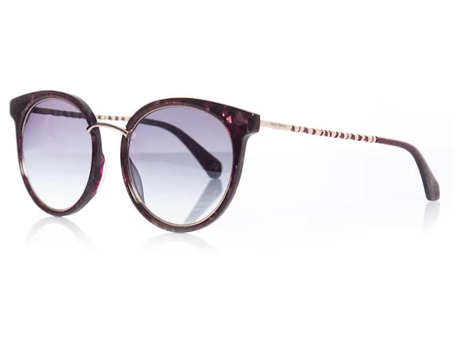 Balmain Balmaın, Gafas de sol rojas de gran tamaño. 