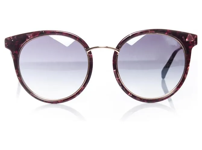 Balmain Balmaın, Gafas de sol rojas de gran tamaño. 