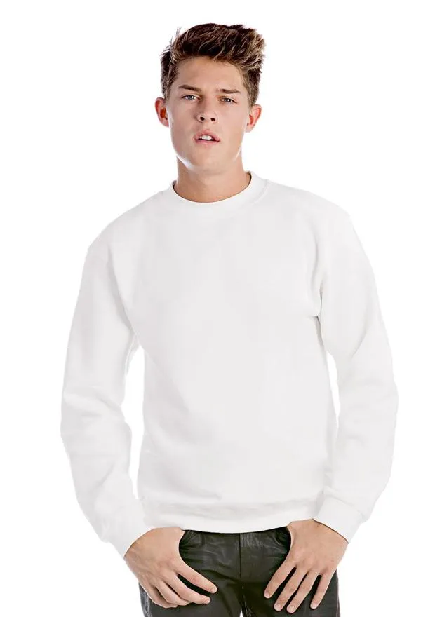 B&C BCID2 - Sudadera Basica Hombre Id.002 - Blanco