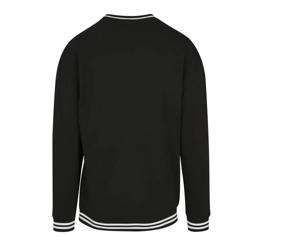 Build Your Brand BY104 - Sudadera de Rayas para hombre BY104 - Negro / Blanco