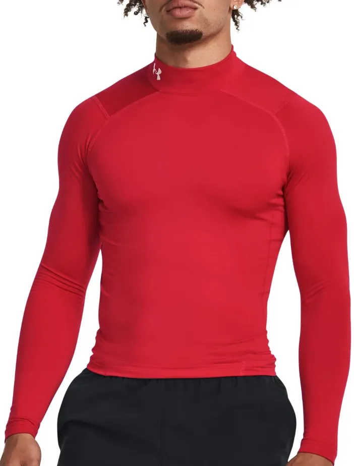 Camiseta de manga larga Under UA CG Armour Comp Mock-RED