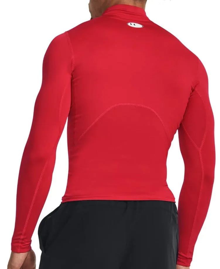 Camiseta de manga larga Under UA CG Armour Comp Mock-RED