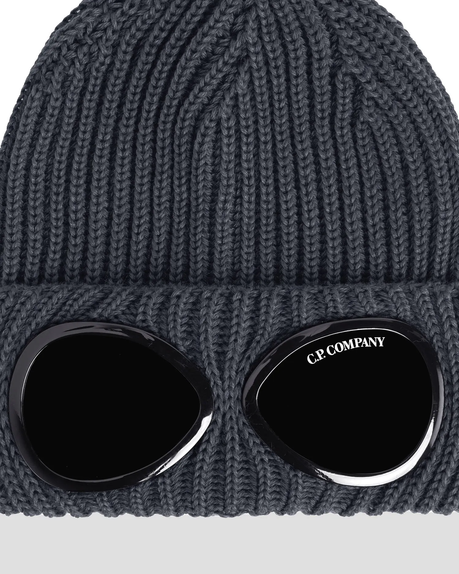 C.P. COMPANY GOGGLE BEANIE FORGEED IRON