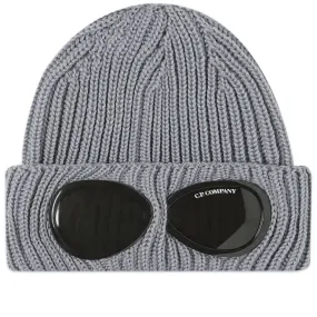 C.P. COMPANY GOGGLE BEANIE GREY MELANGE