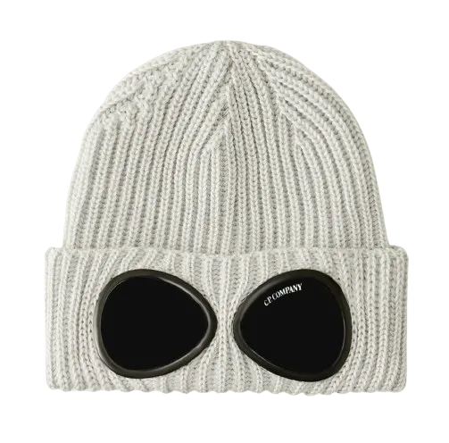 C.P. COMPANY GOGGLE BEANIE MOON MELANGNE