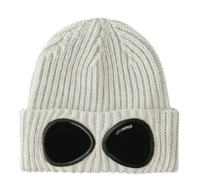 C.P. COMPANY GOGGLE BEANIE MOON MELANGNE