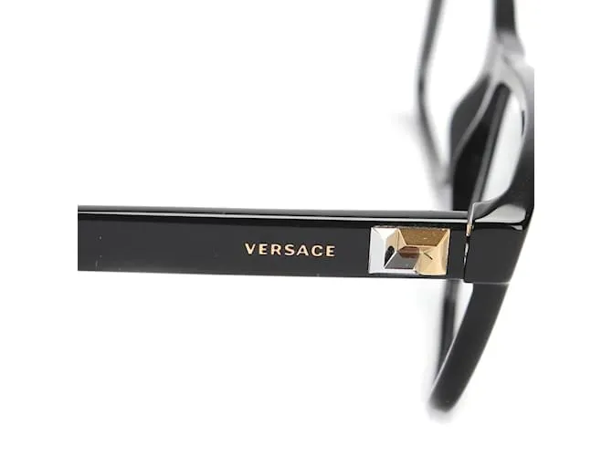 Gafas de plástico Versace Frame 3253 en excelente estado Negro 