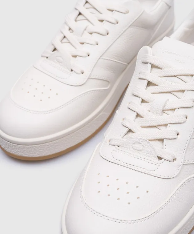 Gianvito Rossi SLAM white leather sneakers