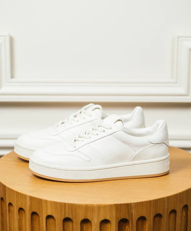 Gianvito Rossi SLAM white leather sneakers