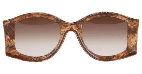 La Ibiza de Loewe X Paula 52Gafas de sol redondas mm de acetato marrón 