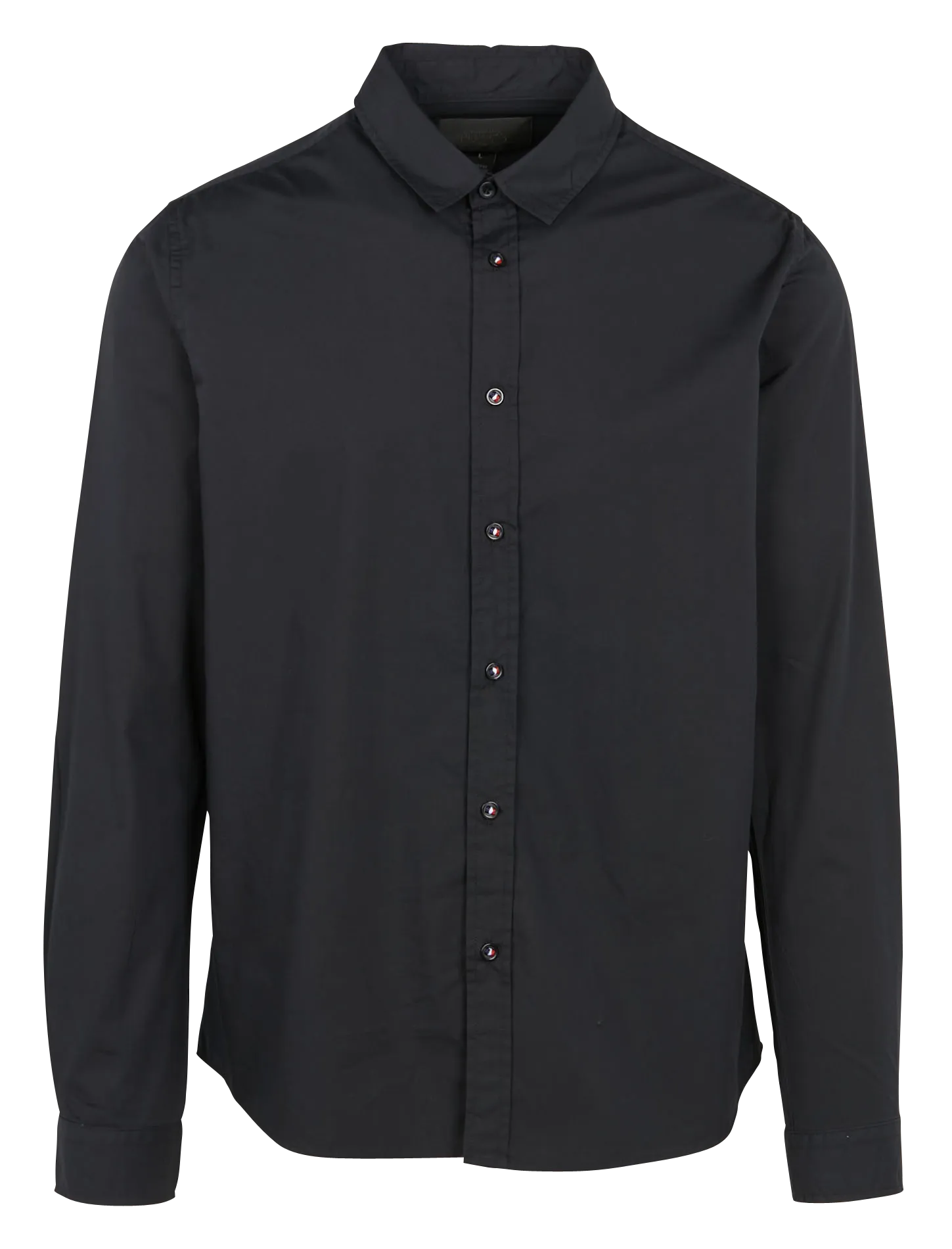 LE TEMPS DES CERISES DORUS - Camisa regular fit de algodón con cuello clásico en negro