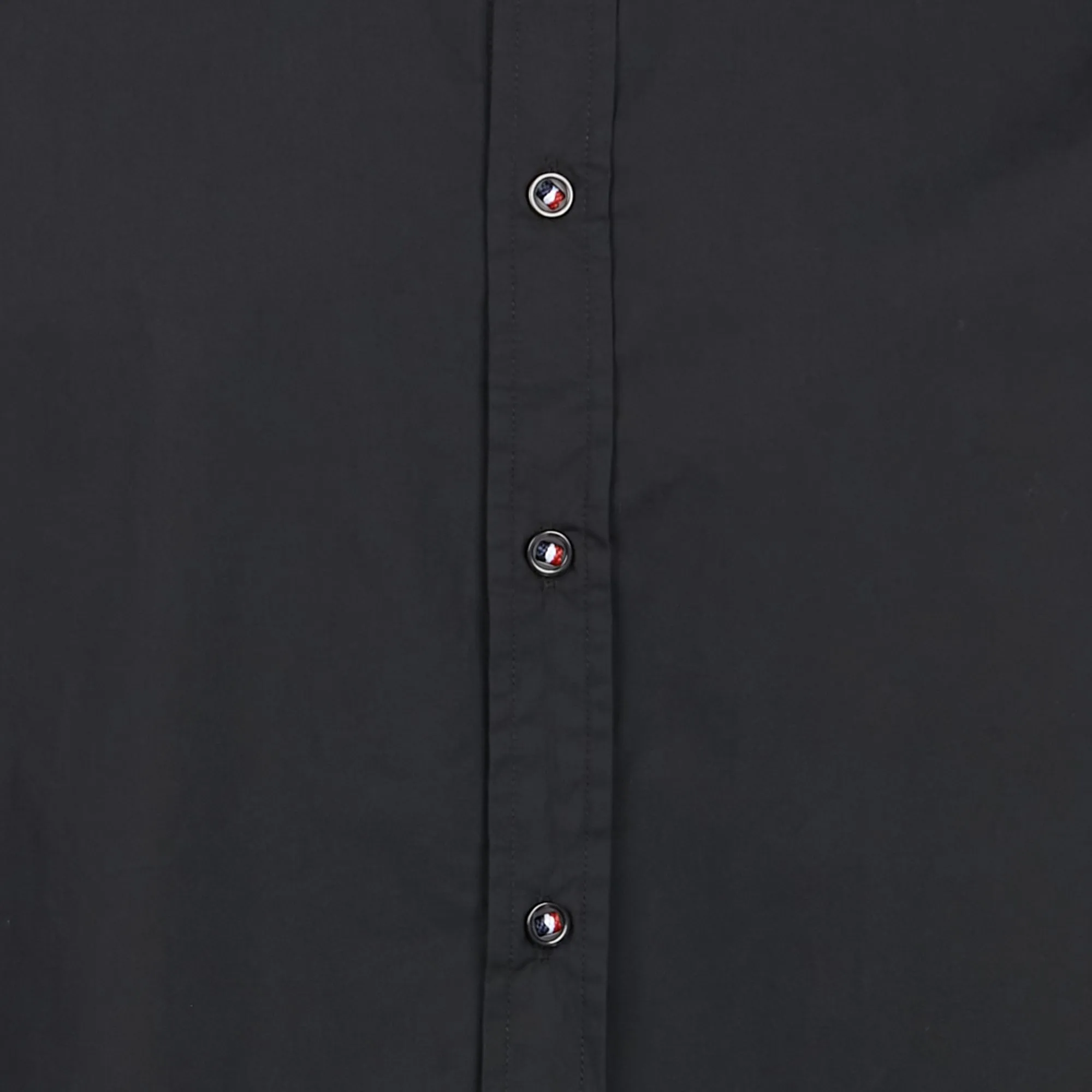 LE TEMPS DES CERISES DORUS - Camisa regular fit de algodón con cuello clásico en negro