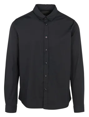 LE TEMPS DES CERISES DORUS - Camisa regular fit de algodón con cuello clásico en negro