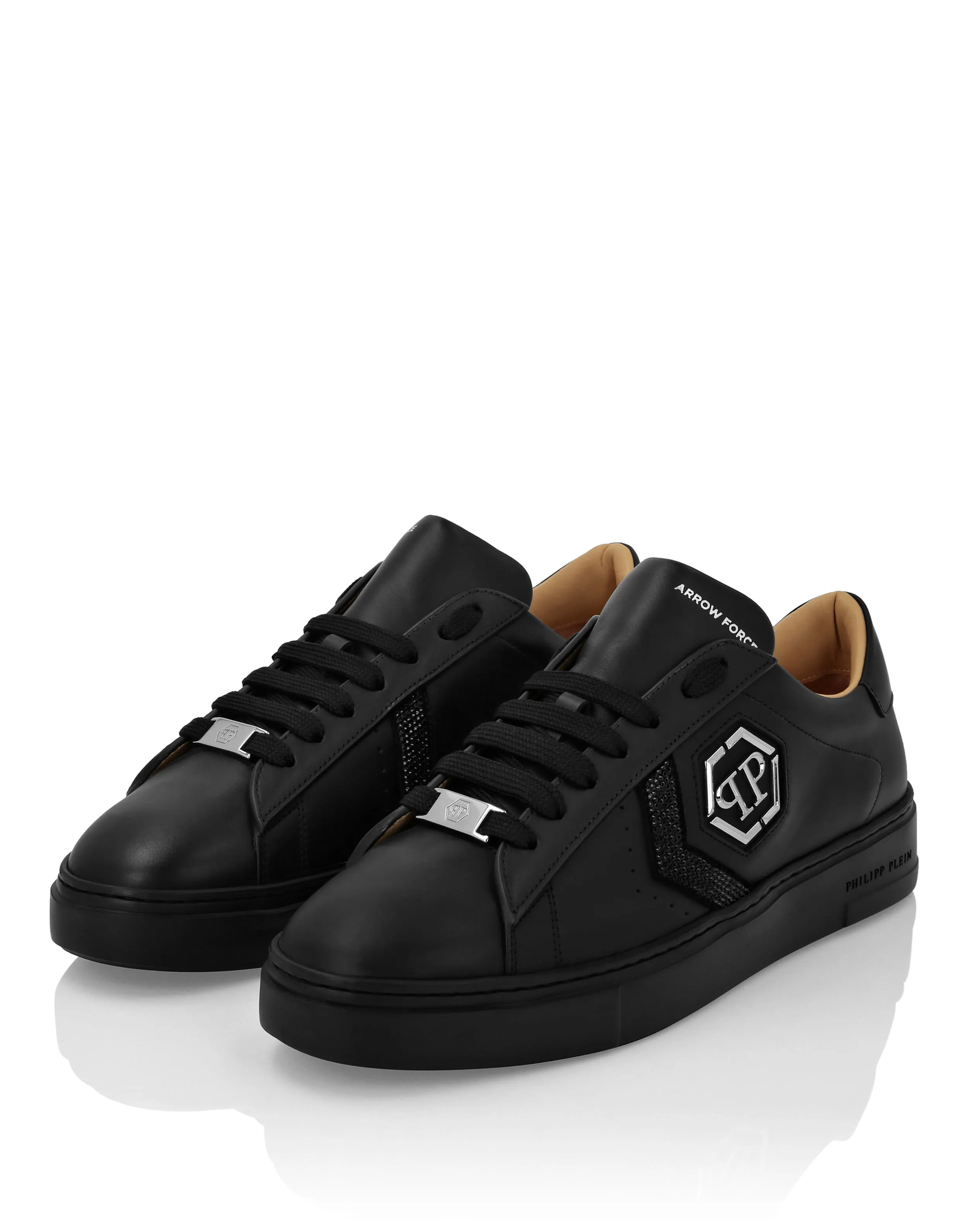 Lo-Top Leather Arrow Force Strass Sneakers