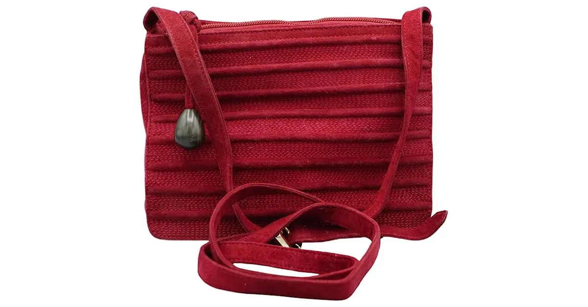 Loewe Badolera de Ante Rojo Vintage Roja 