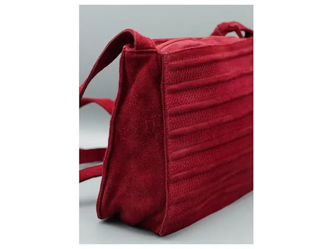 Loewe Badolera de Ante Rojo Vintage Roja 