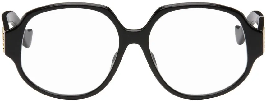 Loewe Black Oversized Round Glasses