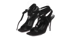 LOEWE Sandalias T.UE 39 ante Negro 