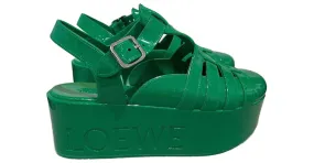 LOEWE Sandalias T.UE 39 el plastico Verde 