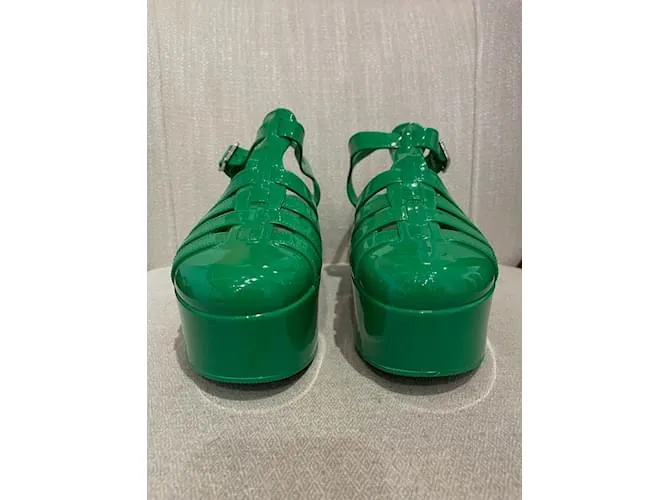 LOEWE Sandalias T.UE 39 el plastico Verde 