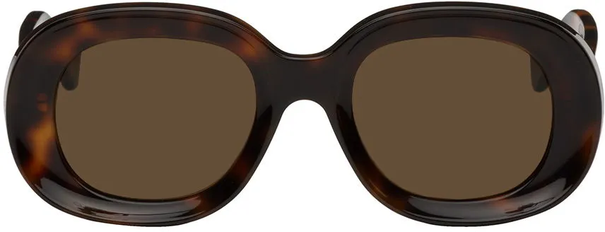 Loewe Tortoiseshell Oval Sunglasses