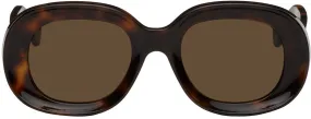 Loewe Tortoiseshell Oval Sunglasses