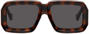 Loewe Tortoiseshell Paula's Ibiza Diving Mask Sunglasses