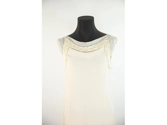 Loewe Vestido de seda Beige 