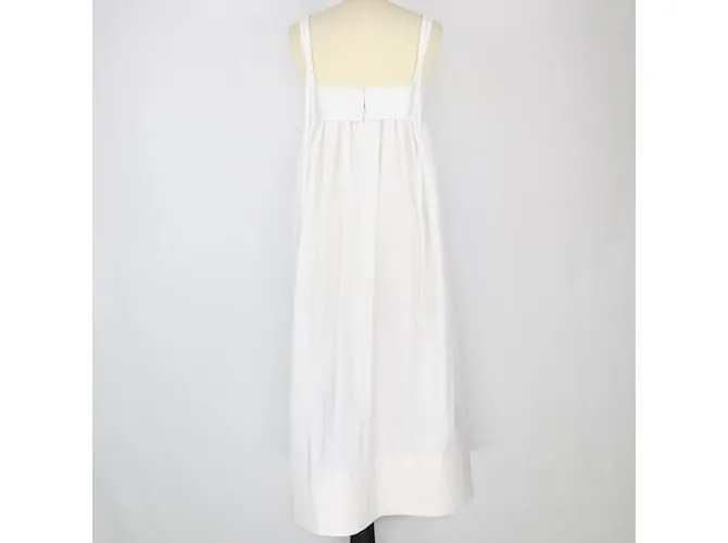 Loewe Vestido midi de tirantes blanco 