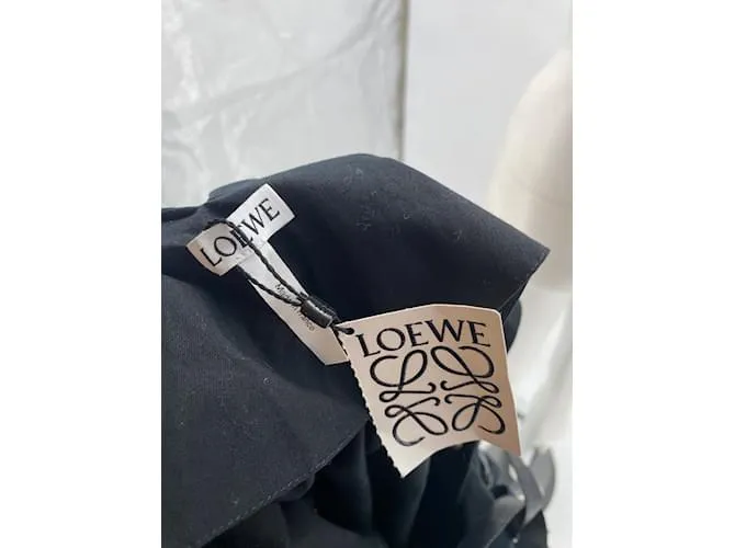 LOEWE Vestidos T.fr 38 poliéster Negro 