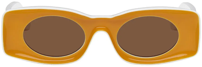 Loewe Yellow & White Paula's Ibiza Sunglasses