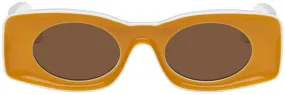 Loewe Yellow & White Paula's Ibiza Sunglasses