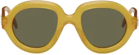 Loewe Yellow Aviator Sunglasses