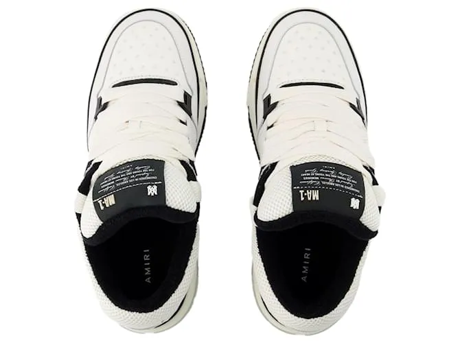 Ma-1 Sneakers - Amiri - Cuero - Blanco/Negro 