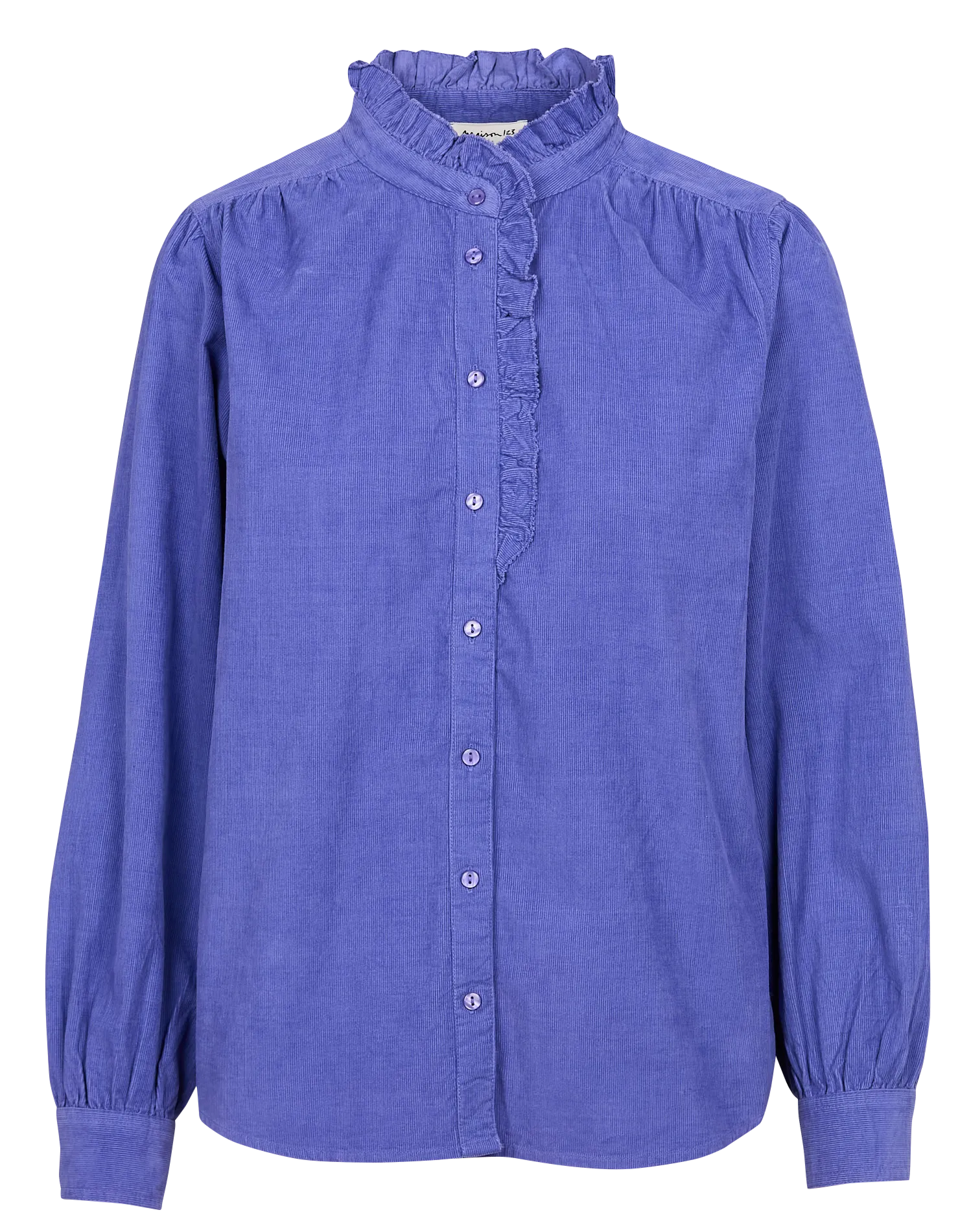 MAISON 123 BLAKE - Camisa de pana de algodón en violeta