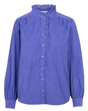 MAISON 123 BLAKE - Camisa de pana de algodón en violeta