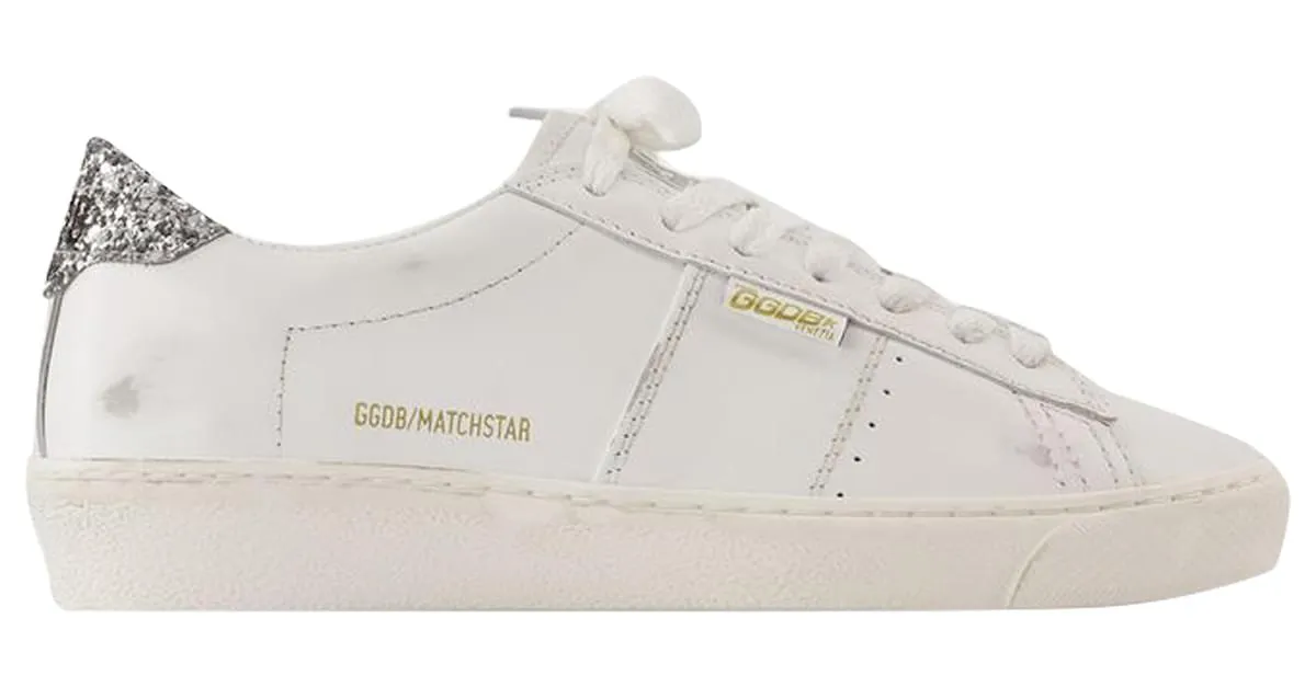 Matchstar Sneakers - Golden Goose Deluxe Brand - Cuero - Blanco/Plata 