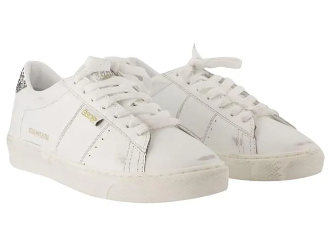 Matchstar Sneakers - Golden Goose Deluxe Brand - Cuero - Blanco/Plata 