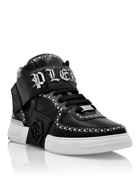 Nappa Leather  Mid-Top Sneakers Gothic Plein